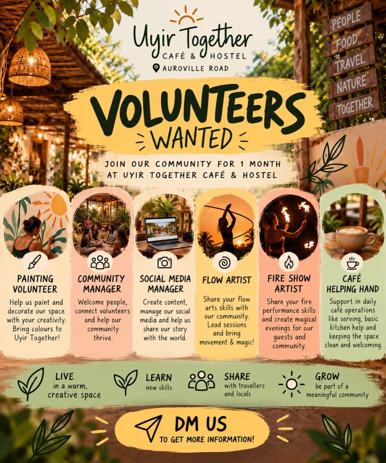 Volunteers Wanted – Uyir Together Café & Hostel — photo 1