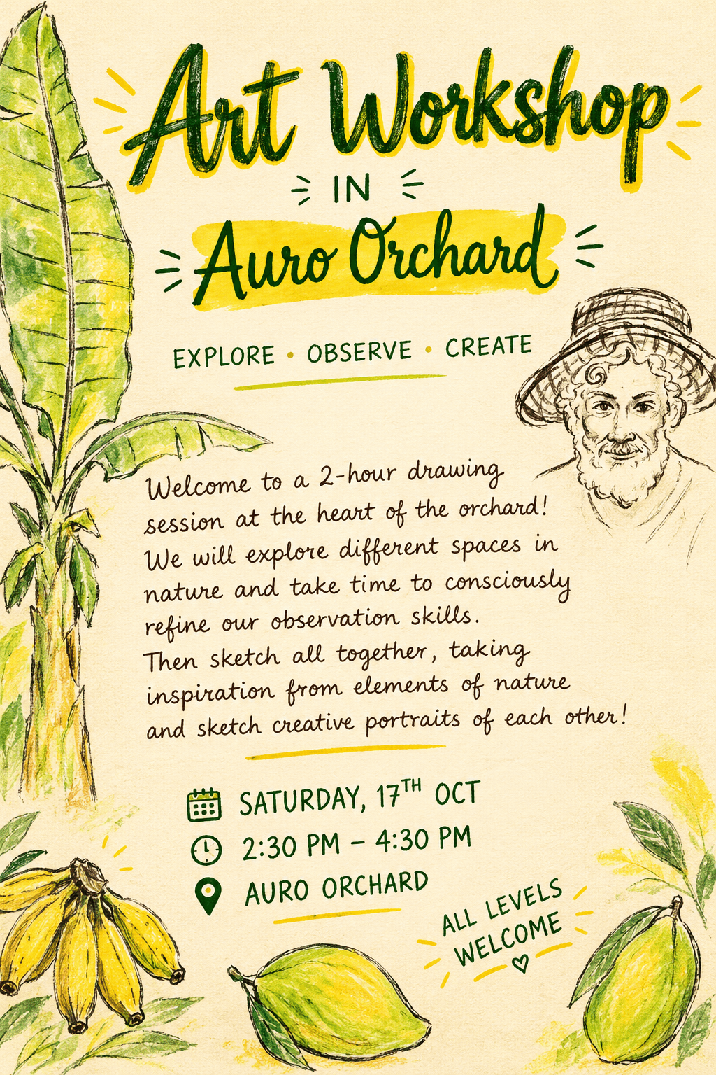 Art Workshop in Auro Orchard — photo 1